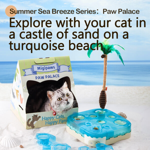 Paw Palace, Explore with your cat in a castle of sand on a turquoise beach - Image 2