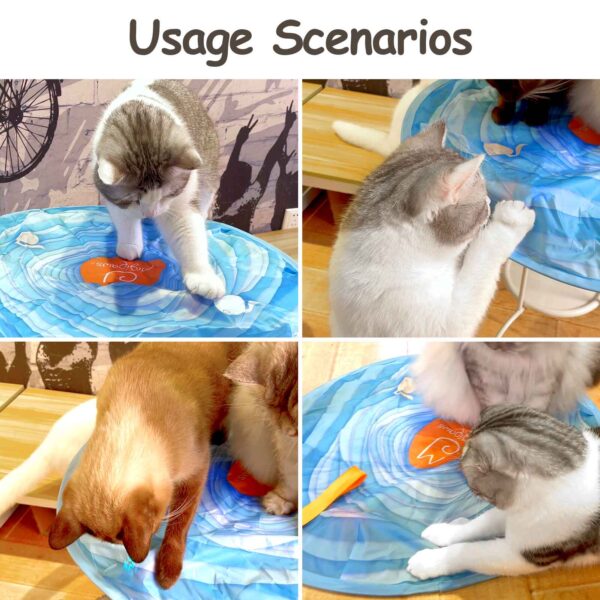 Cat Ball (with fun tracker), Cats prefer prey that they can't look at directly because they are more - Image 6