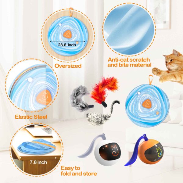 Cat Ball (with fun tracker), Cats prefer prey that they can't look at directly because they are more - Image 9