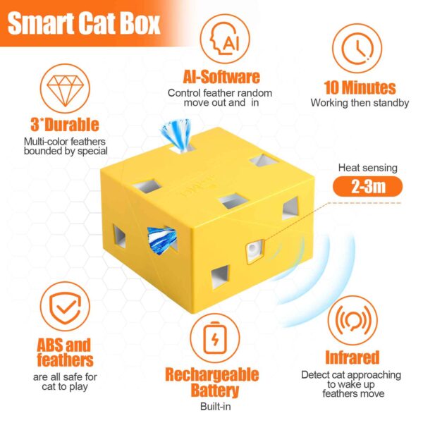 Cat Box Plus, 2022 new and upgraded catbox, 12-hole cat smart toy. - Image 3