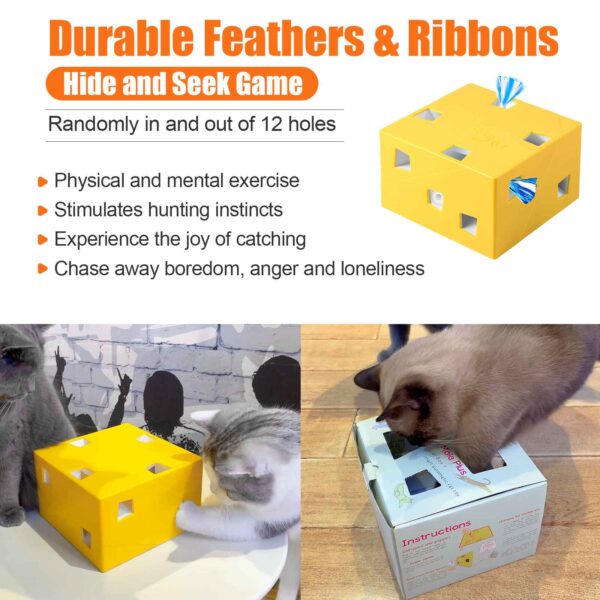 Cat Box Plus, 2022 new and upgraded catbox, 12-hole cat smart toy. - Image 6