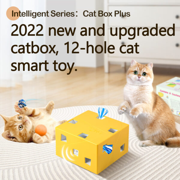 Cat Box Plus, 2022 new and upgraded catbox, 12-hole cat smart toy. - Image 2