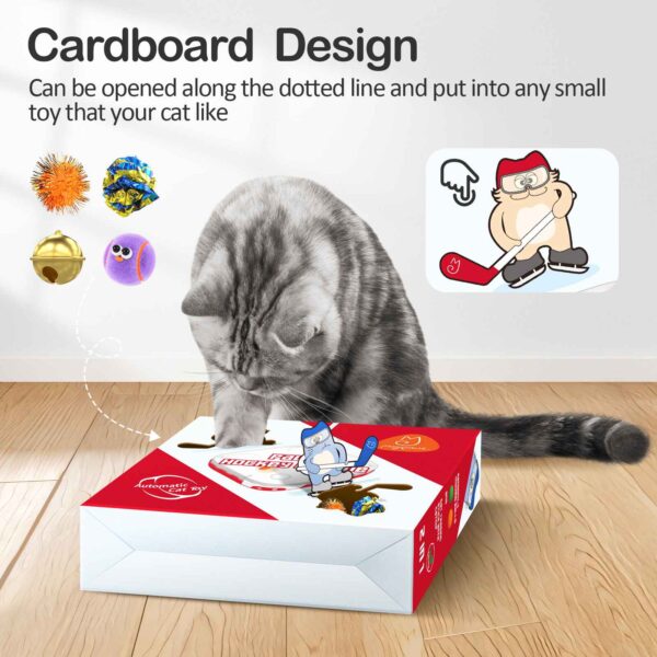 Paw's Hockey game, Ride around the ice hockey rink with your cat - Image 5