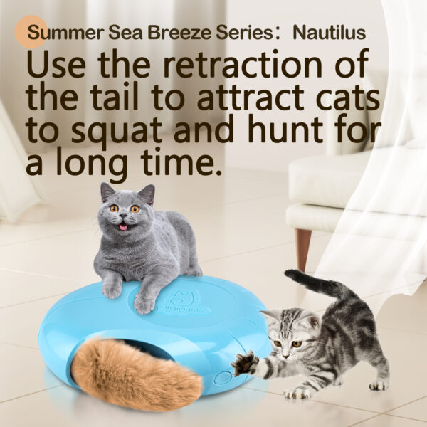 Nautilus, Use the retraction of the tail to attract cats to squat and hunt for a long time. - Image 2